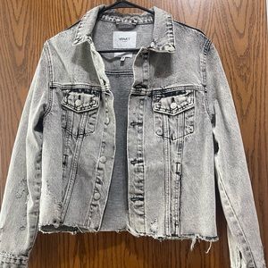 Vervet black cropped jean jacket